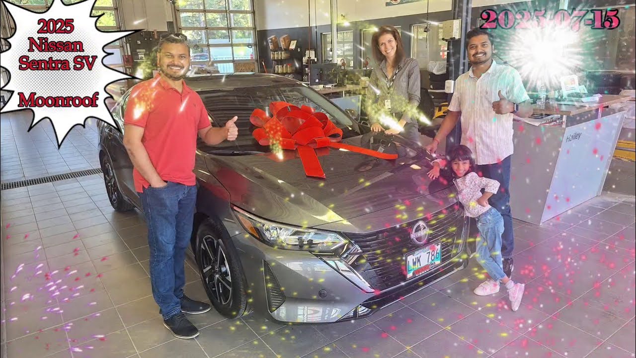 Delivery - Tapan Dalwadi - 2025 Nissan Sentra SV Moonroof. 15 July 2025.