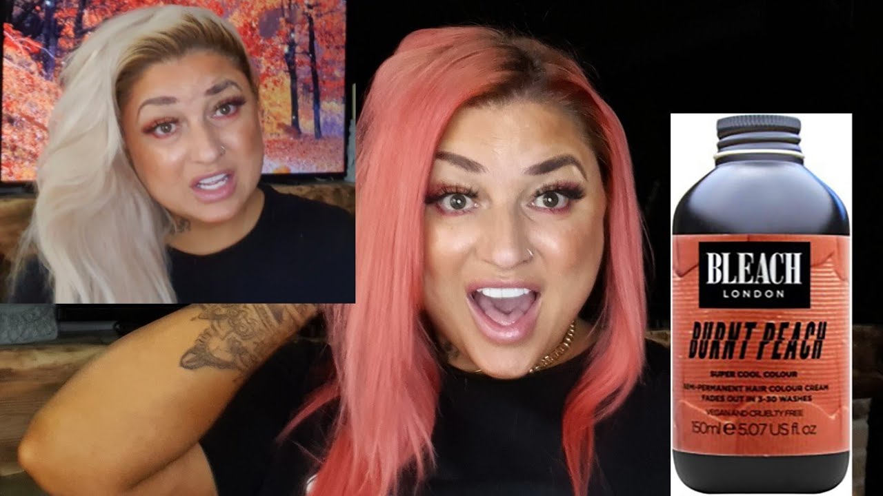 First time using BLEACH London Burnt Peach 🍑  Autumn/Fall Hair 2022