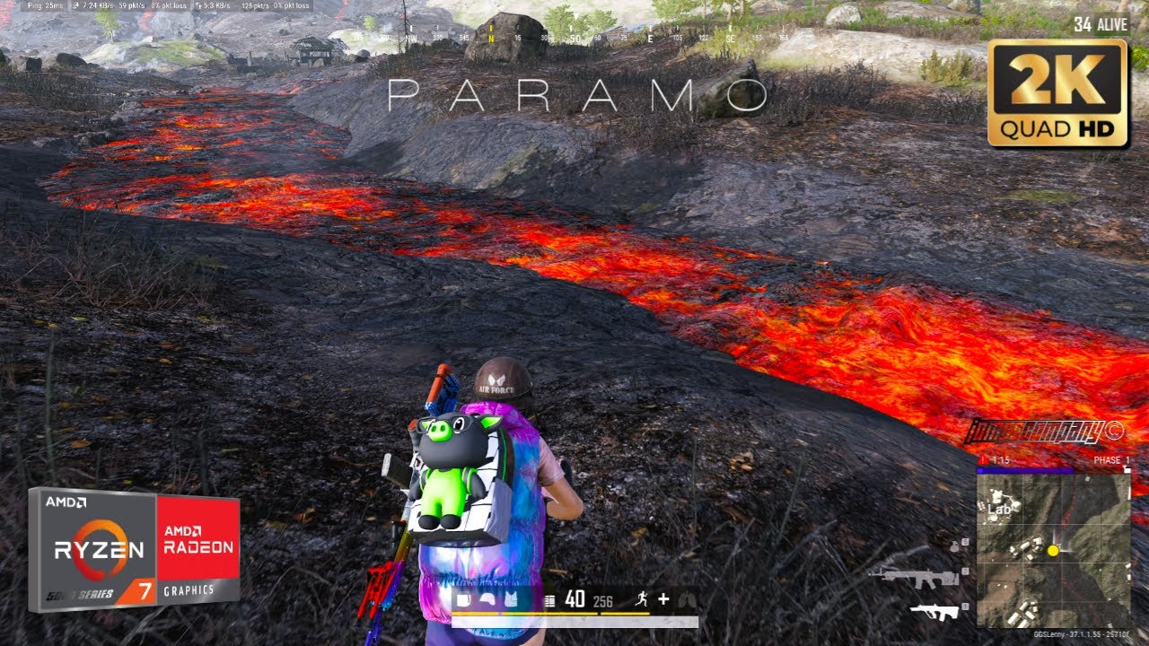 PUBG PC : BATTLEGROUNDS 2025 SOLO PARAMO 2K [QHD] | AMD Ryzen™ 7 5700X3D | RX 6700XT 12GB
