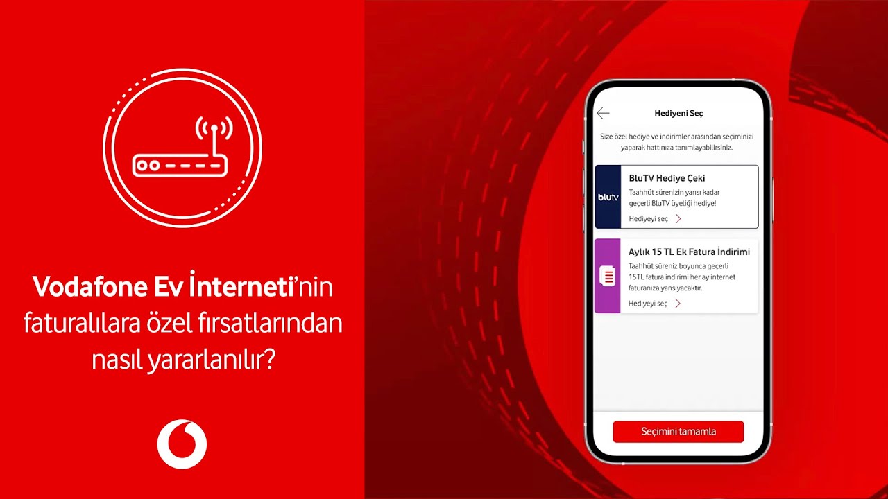 Vodafone Ev İnterneti&rsquo;nin faturalılara &ouml;zel fırsatlarından nasıl yararlanılır?