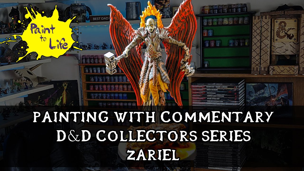 How to paint a D&D Collectors Series - Zariel! with step by step commentary. #Paint to Life!