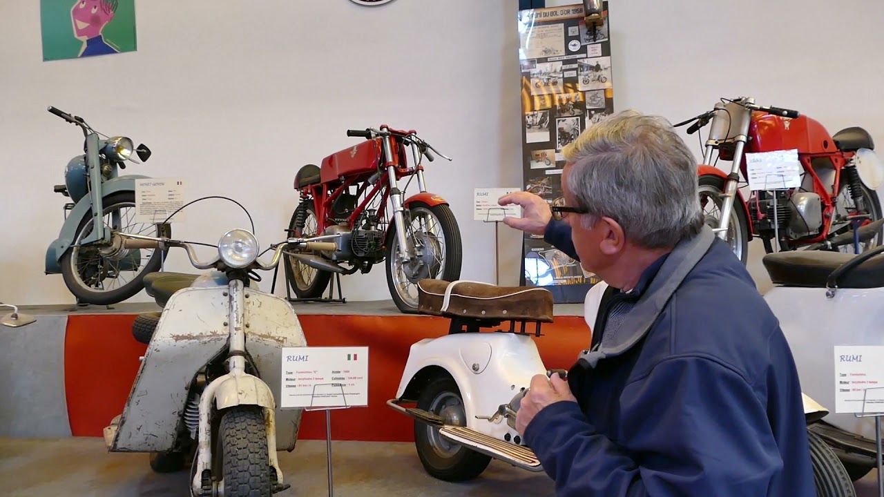 Musée Automobile Reims Champagne : Collection Rumi–Terrot VMS2,123cc,1953–Bernardet Cabri,50cc,1954