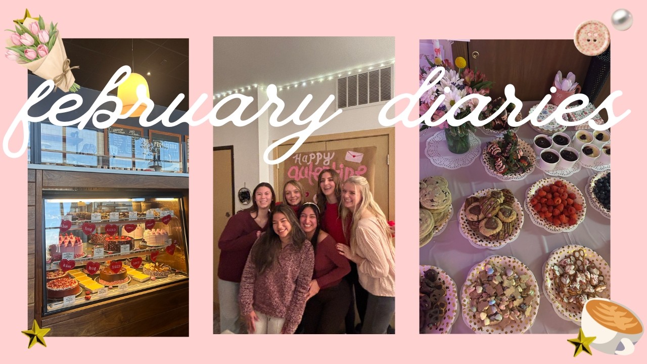a week as a college sophomore | galentines, exams, & lots of coffee