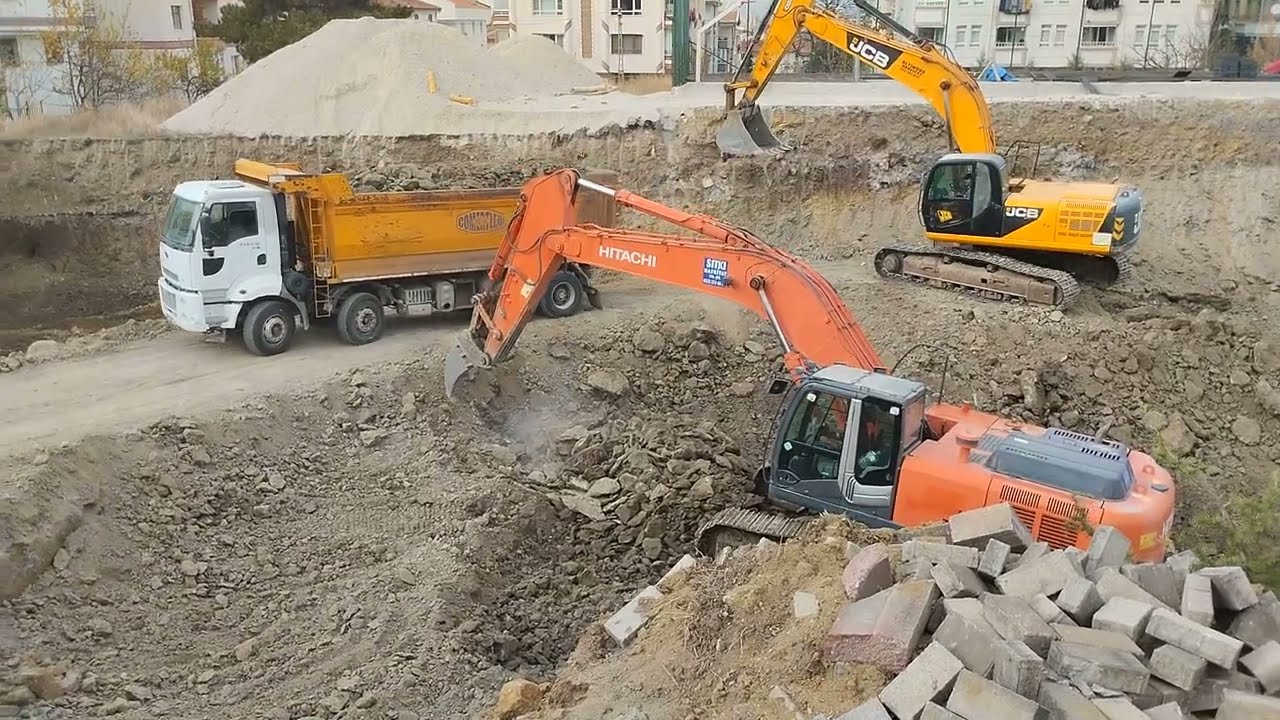 JCB 290 HAFRİYAT YÜKLEMEDE HİTACHİ 350