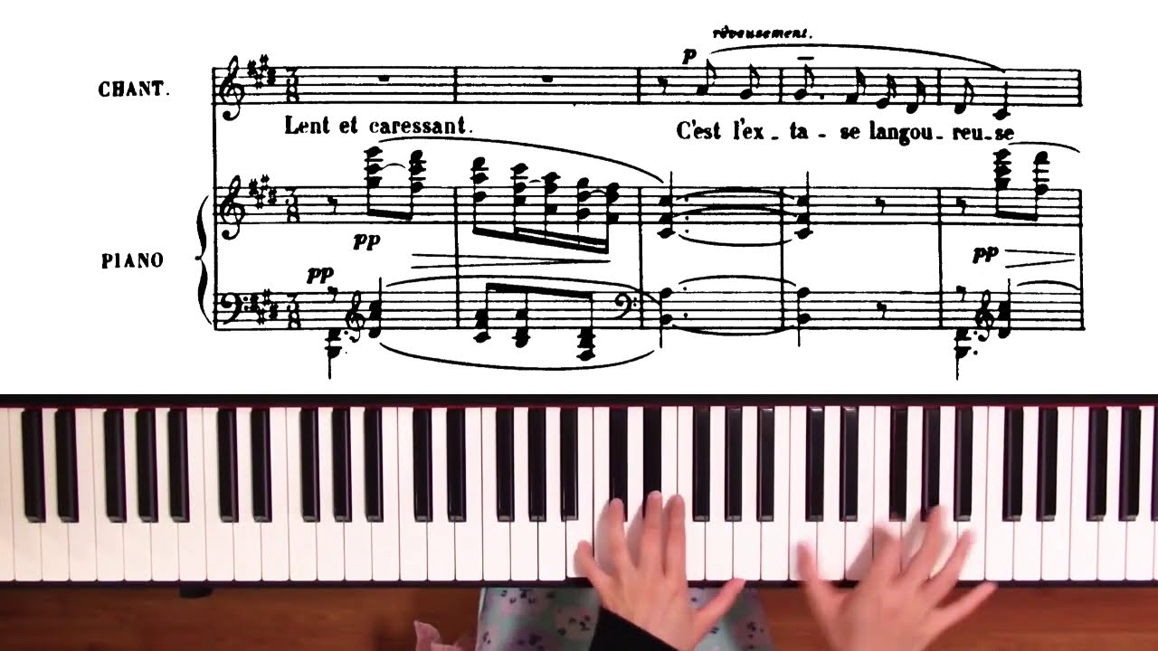 Debussy: Ariettes oubliées, L.60: No.1, C’est l’extase langoureuse (Piano Accompaniment with scores)