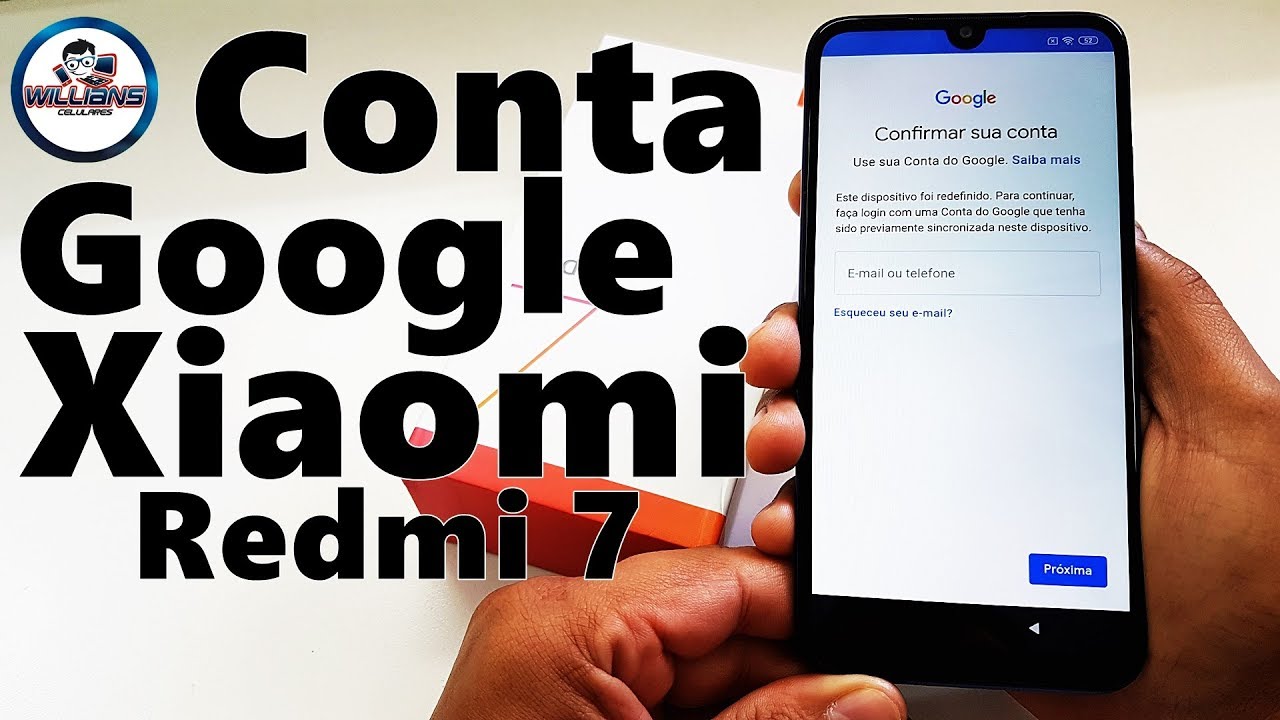 Conta Google Xiaomi Redmi 7 MIUI 10, Desbloquear, Restaurar
