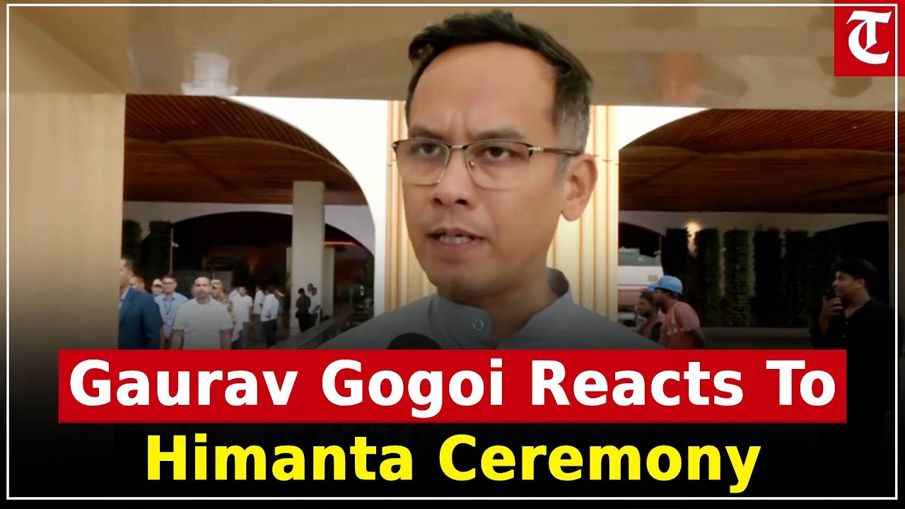 Congress MP Gaurav Gogoi reacts to Himanta Biswa Sarma&rsquo;s swearing-in ceremony