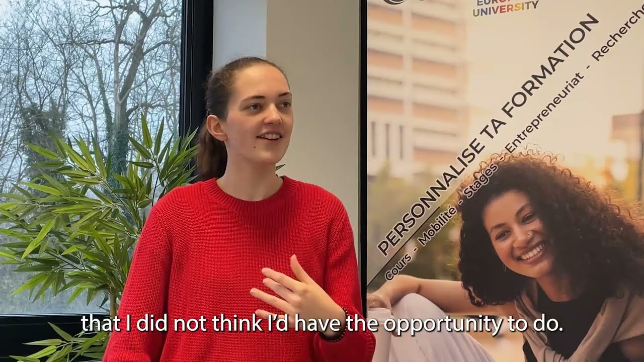 EUNICE student representatives: UPHF student Héloïse Fohanno