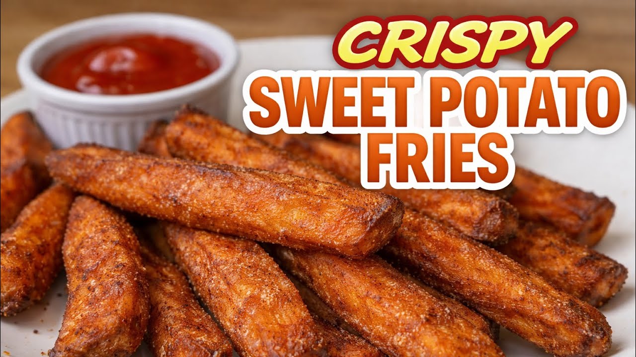 How To Make Crispy Sweet Potato Fries From Scratch (EASY Recipe!)