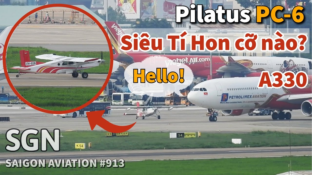 Chiếc máy bay HUYỀN THOẠI Pilatus PC-6 nhỏ cỡ nào? | Saigon Aviation #913