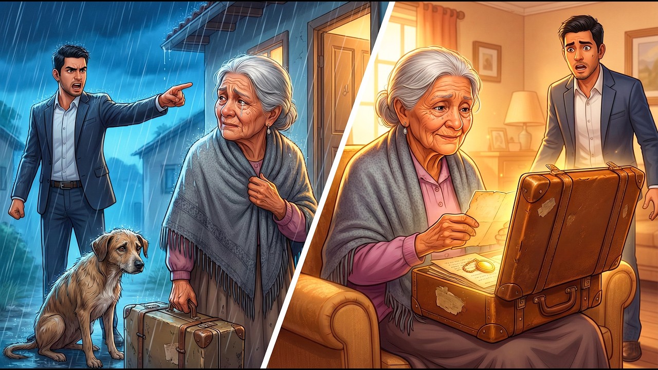 El Hijo Echó a su Madre a la Calle sin Saber el Secreto de su Vieja Maleta - ¡Llorarás al Final!