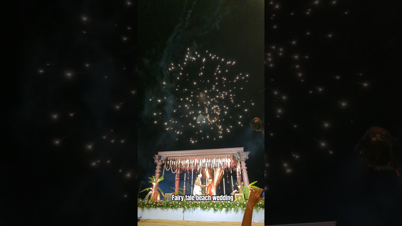 Fairy tale beach wedding| Udupi, Karnataka ✨😍🤩 #shorts #shortvideo #shortsvideo #wedding #beach