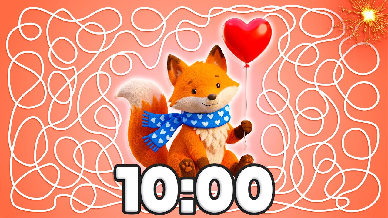 10 Minute [VALENTINE] Heart Fox Timer ❤️🦊 | Cozy Love Countdown