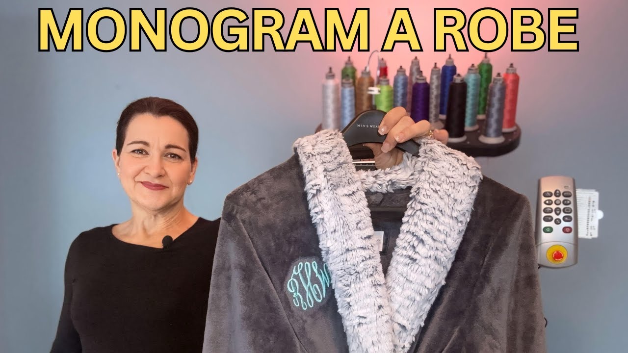 Monogram a robe with your Melco Embroidery Machine