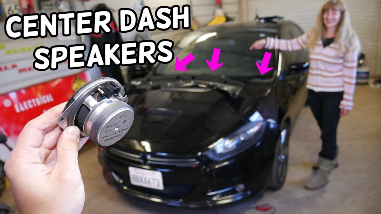 DODGE DART CENTER DASH SPEAKERS REPLACEMENT REMOVAL
