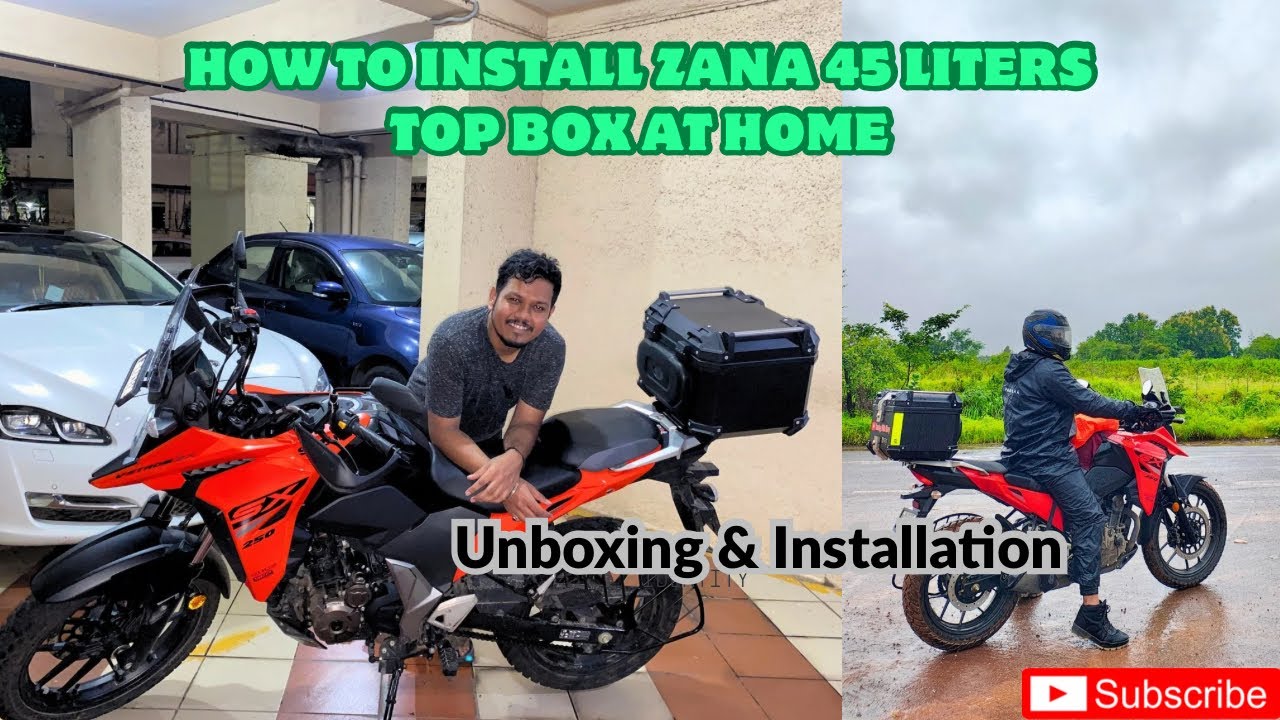 Zana 45L Top Box Install on Vstrom 250 | Touring Setup & Review |