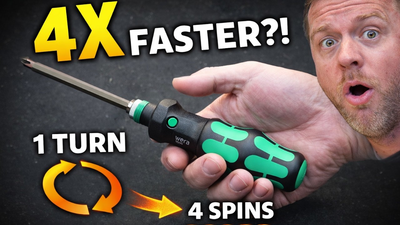 Эта отвертка Wera “Turbo” вращает биту 4 раза за оборот 🤯 БЫСТРАЯ отвертка!