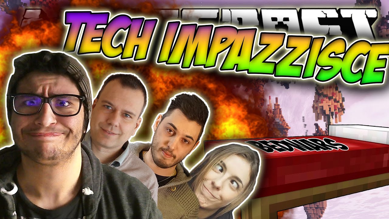 TECH IMPAZZISCE! - Minecraft BEDWARS ITA W/ Tech4Play KeNoia ErenBlaze