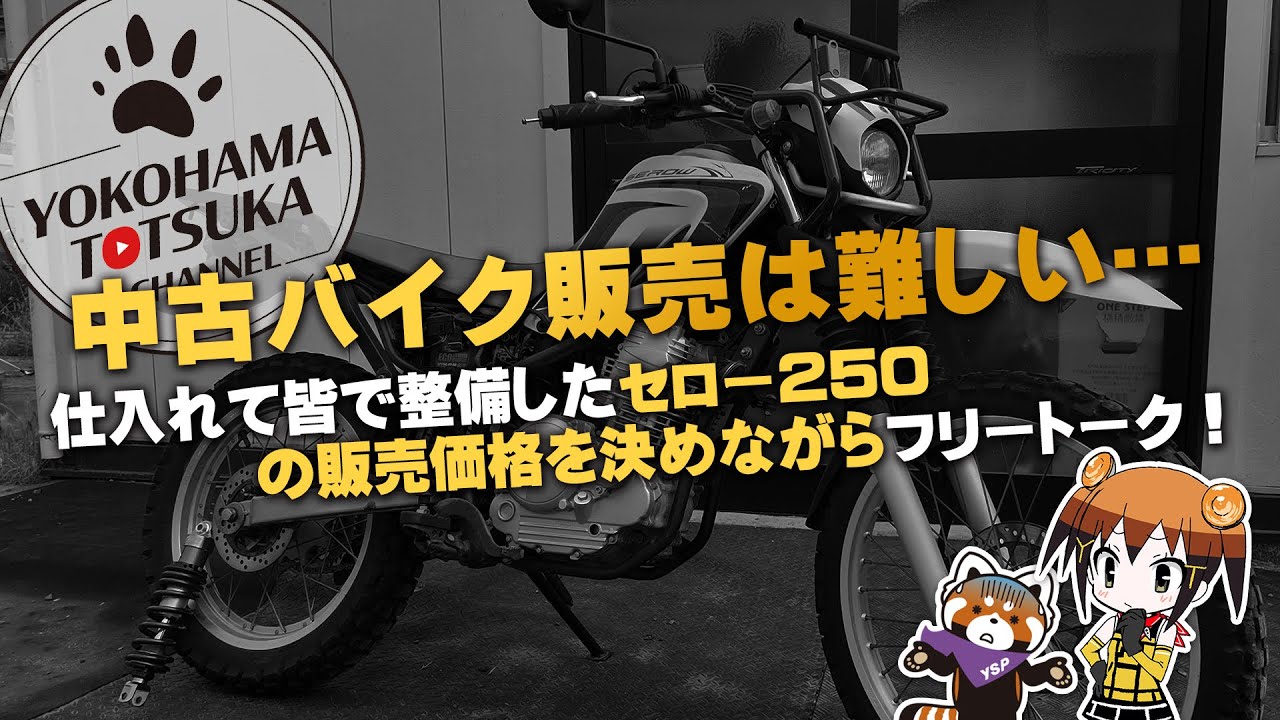 【中古バイク販売は難しい…】仕入れて整備した「2010年式 セロー250」の販売価格を決めながらフリートーク！byYSP横浜戸塚