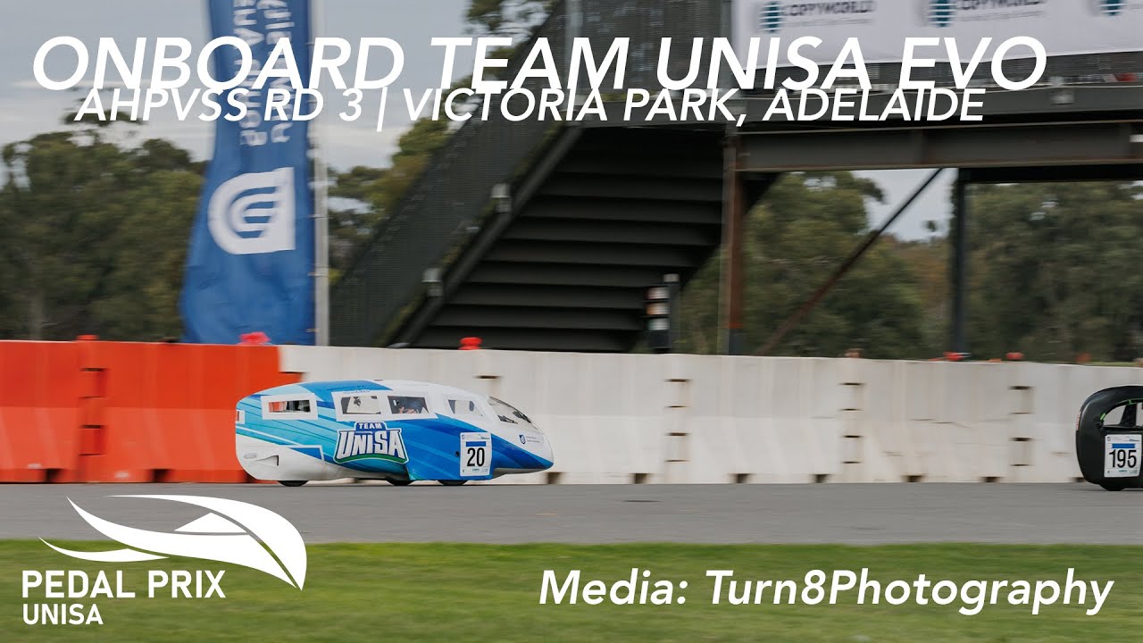 Onboard Team UNISA EVO // AHPVSS RD 2 Victoria Park Pedal Prix non-360