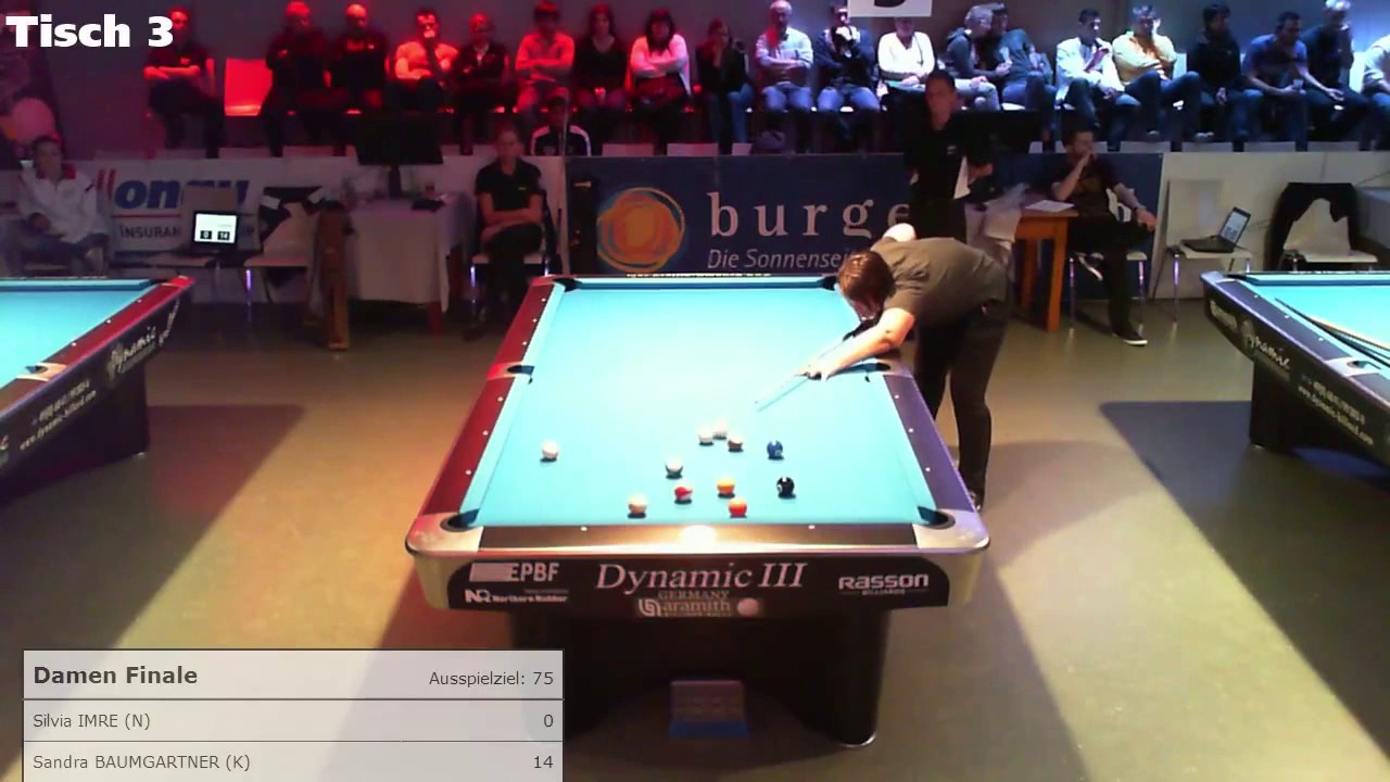 14/1 endlos - Finale - Damen - Sandra Baumgartner (K) vs. Silvia Imre (NÖ)