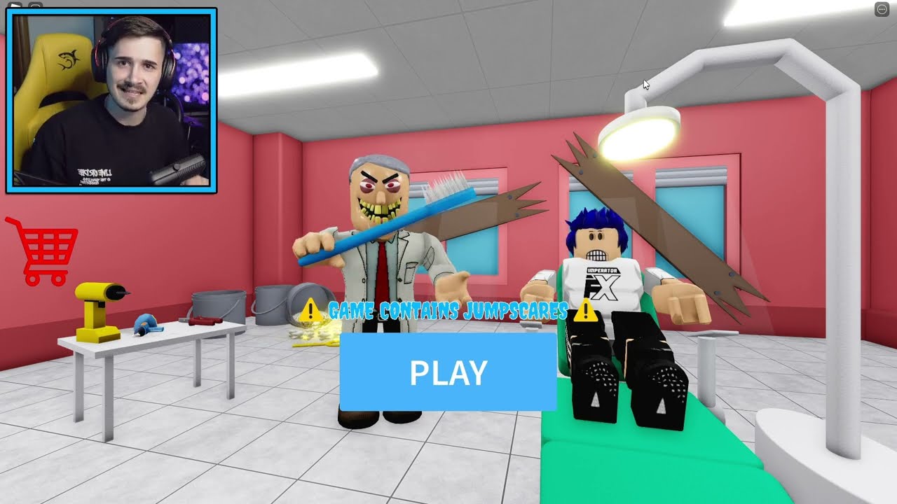BJEŽIMO OD NAJRUŽNIJEG ZUBARA U ROBLOXU! :O