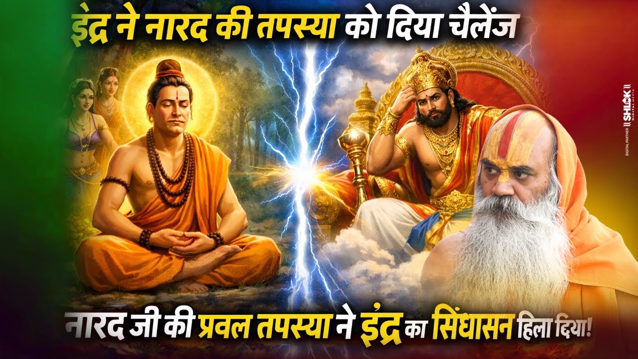 इंद्र ने नारद की तपस्या को दिया चैलेंज - नारद जी की प्रबल तपस्या ने इंद्र का सिंहासन हिला दिया !