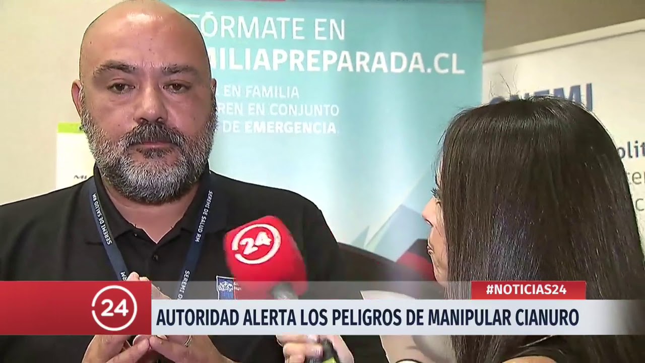 Autoridades alertan de los peligros de manipular cianuro | 24 Horas TVN Chile