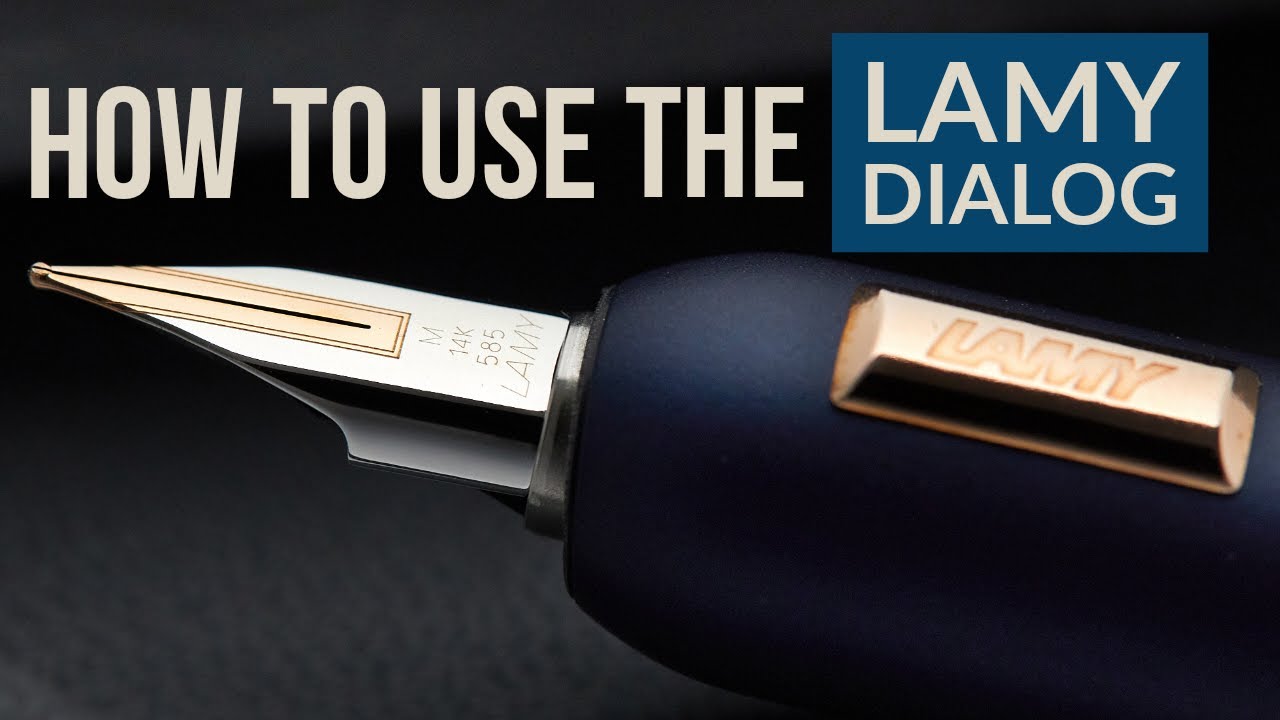 Как заправить перьевую ручку Lamy Dialog CC — написание и пошаговое руководство