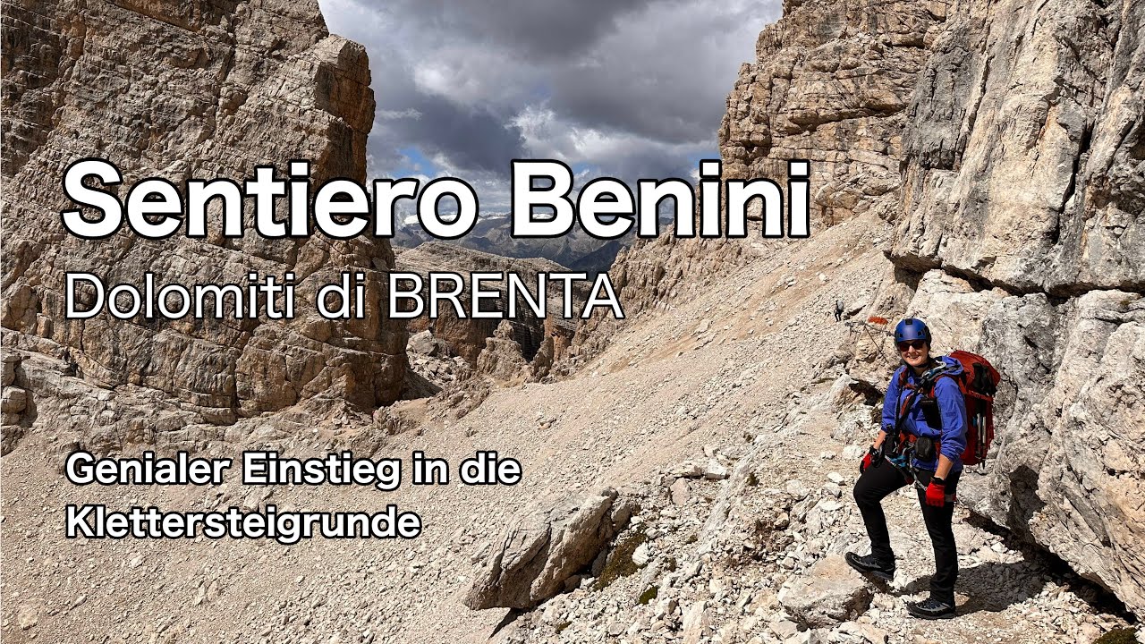 Sentiero Alfredo Benini - Dolomiti di Brenta - Tag 1 der Bocchette Tour im Detail