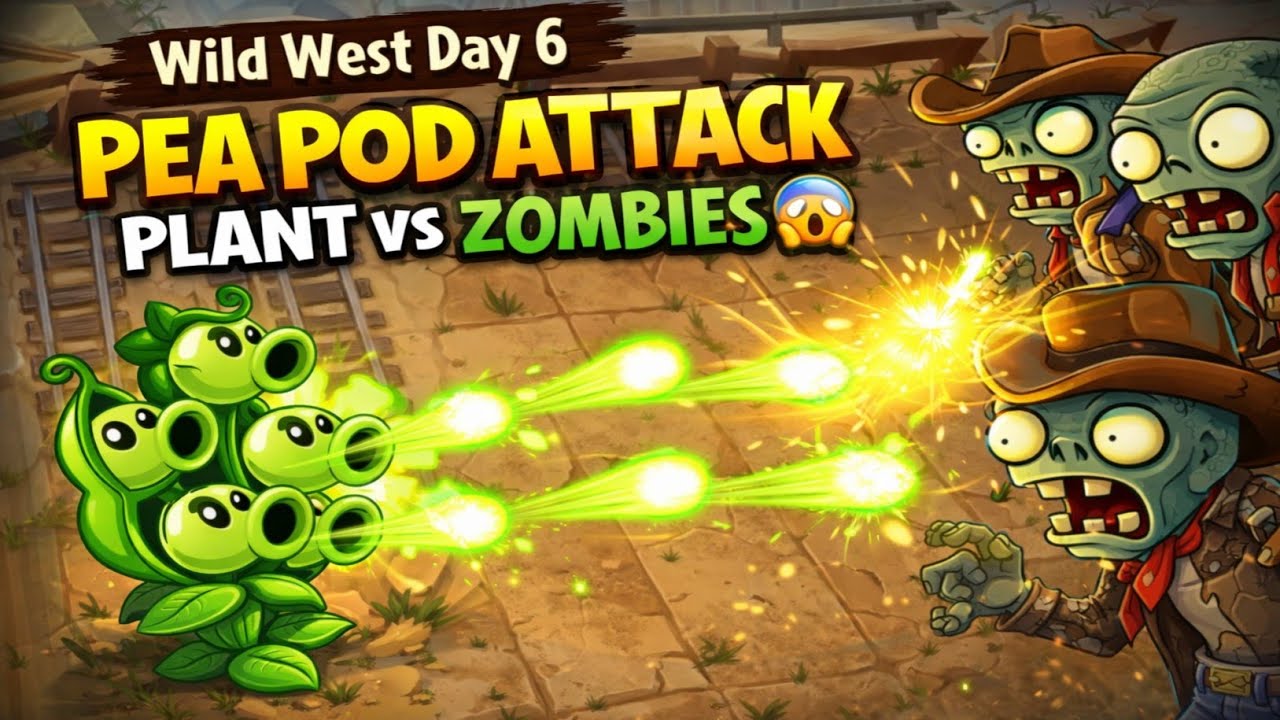 Pea pod attacked on zombies😱😱 ( plant vs zombies 2 gameplay💥💥