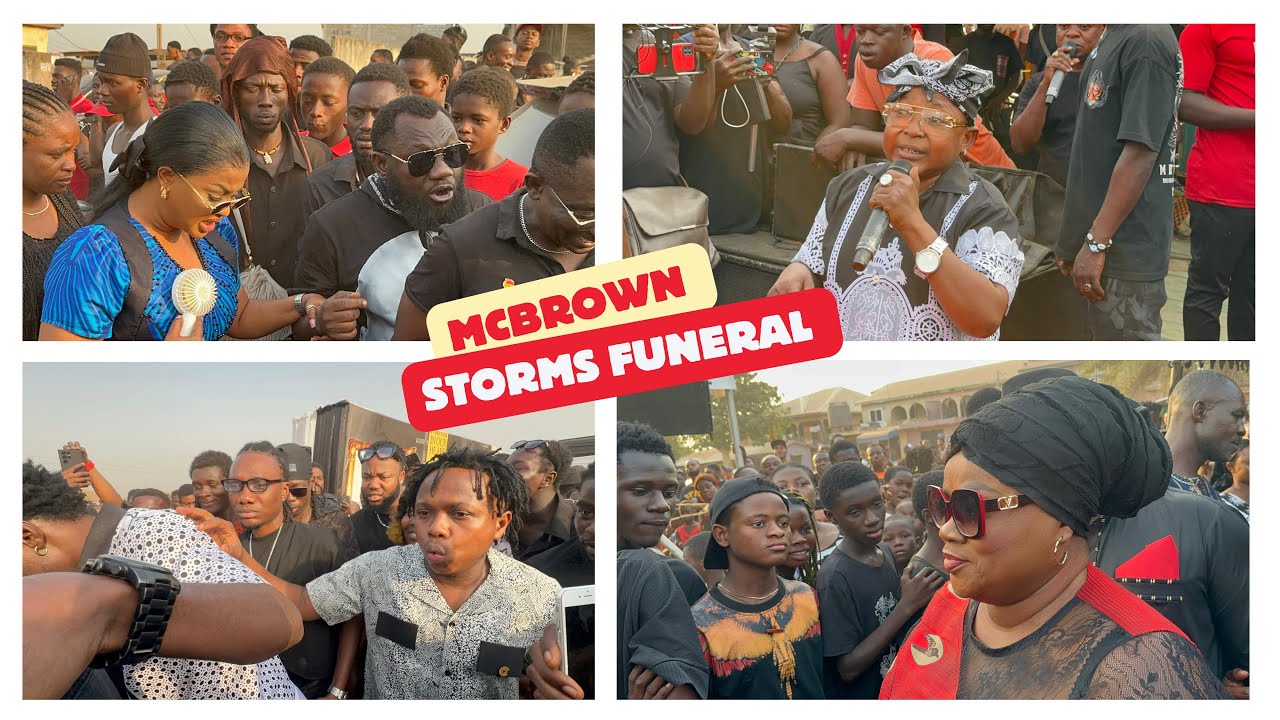Oh🥹 Nana Ama Mcbrown Didn't Miss Out, Storms C Confion’s Funeral With Mercy Aseidu