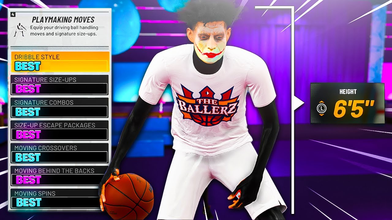BEST DRIBBLE MOVES in NBA 2K22 6'5 & TALLER (SEASON 5) FASTEST DRIBBLE MOVES TO GET OPEN IN NBA 2K22