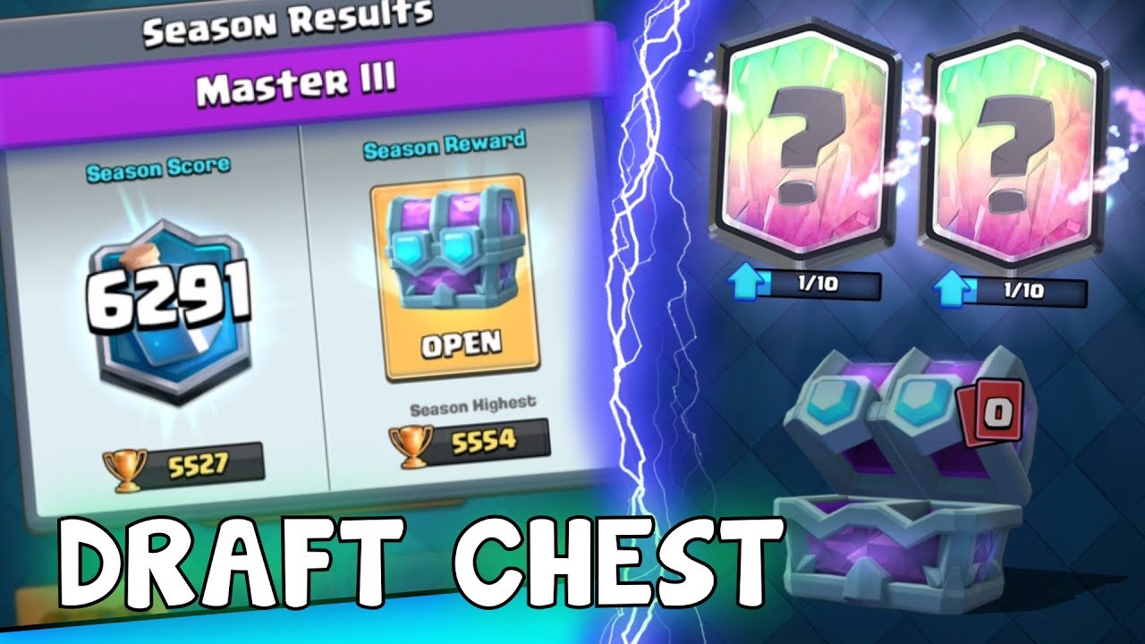 5500+ MASTER III DRAFT CHEST OPENING!! - ZIEK GROTE CHEST! - Clash Royale