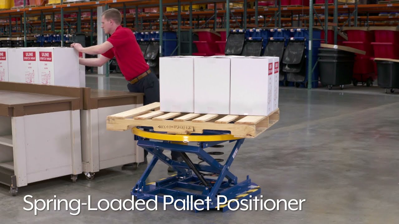 Spring-Loaded Pallet Positioner