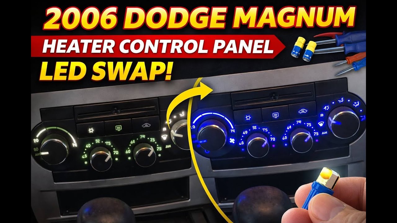 Fixing Bad Heater Control LEDs | 2006 Dodge Magnum LED Swap