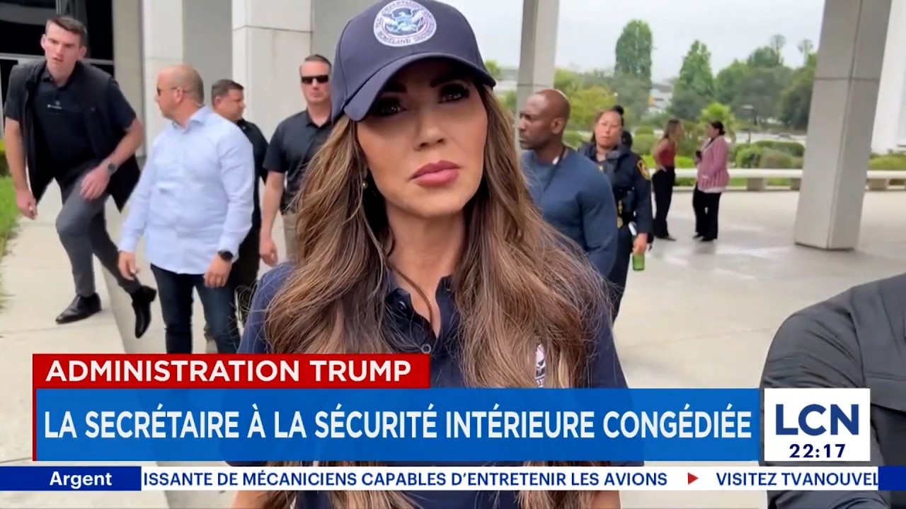 Donald Trump congédie sa secrétaire à la Sécurité intérieure Kristi Noem