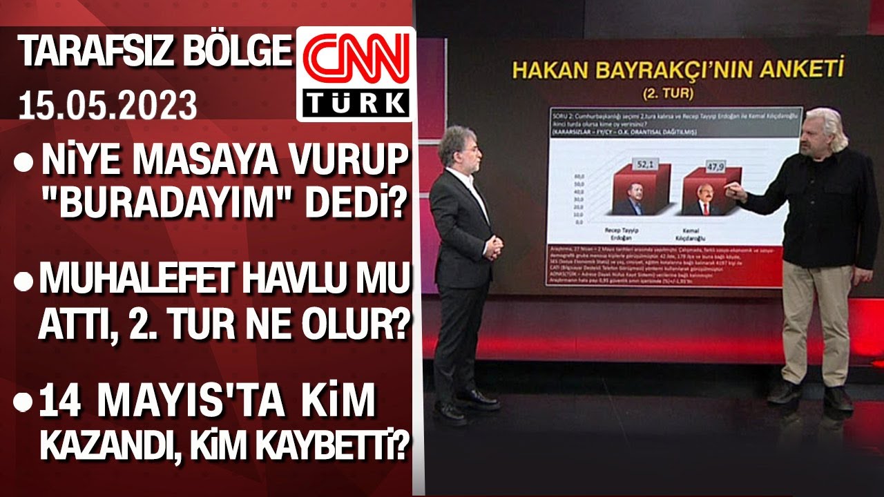 14 Mayıs 2023 seçim sonuçları ve 2. tur tahminleri #TarafsızBölge'de analiz edildi - 15.05.2023