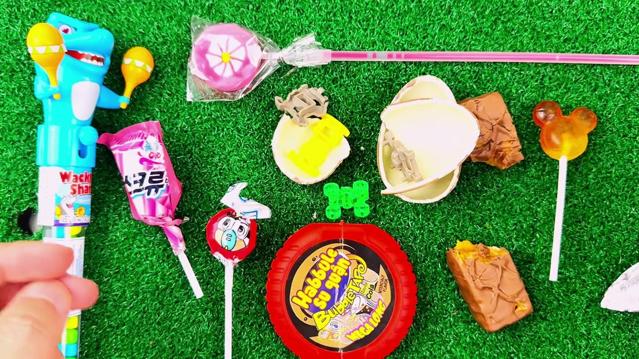 ASMR Candy Unwrapping 🍬 Colorful Lollipops & Chocolate Sounds