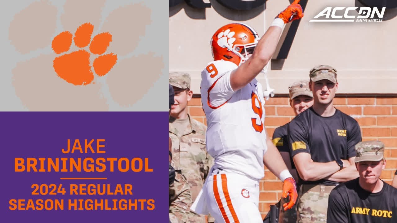 Jake Briningstool 2024 Regular Season Highlights | Clemson Tight End