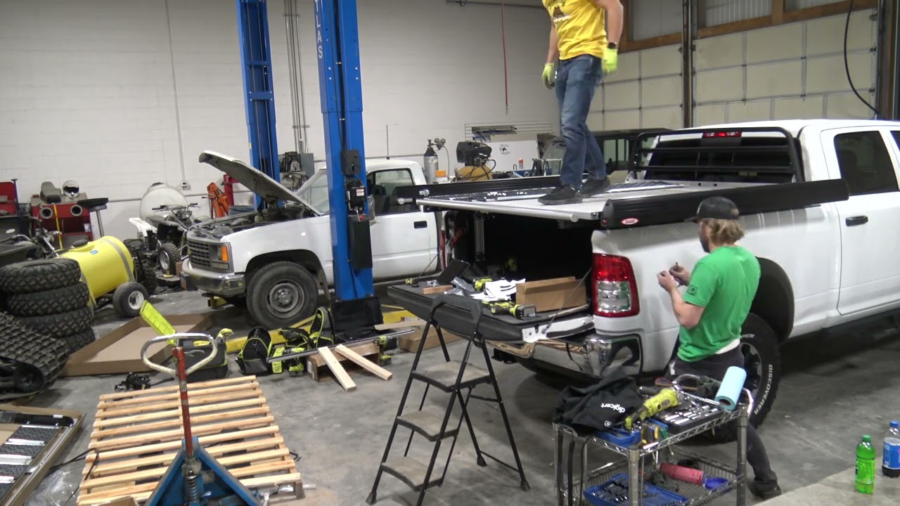 TruckBoss Sled Deck - Installation Day (Timelapse)