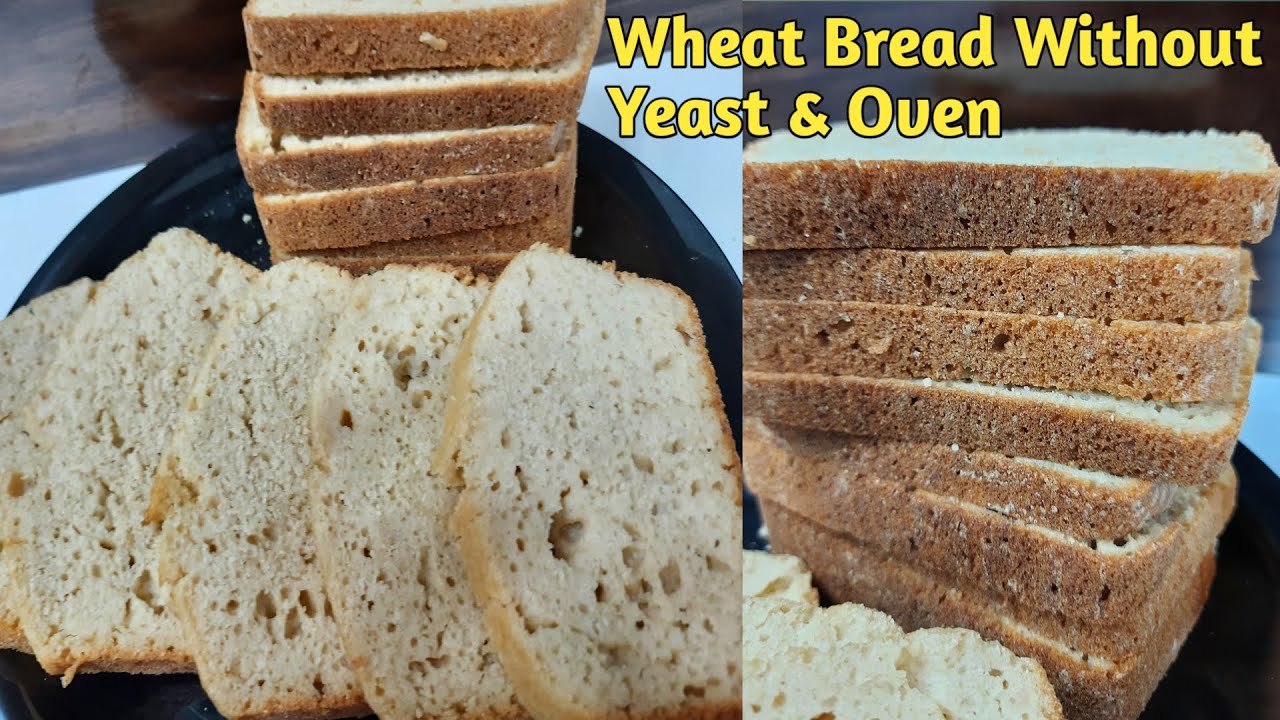 Wheat bread recipe | whole wheat bread Recipe without yeast & oven | आटा ब्रेड या गेहूँ का ब्रेड