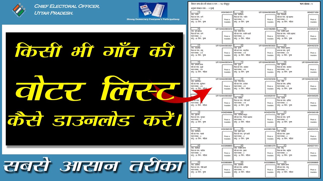how to download new voter list 2021 | 2021 ki new voter list kaise nikale || voter list kaise nikale
