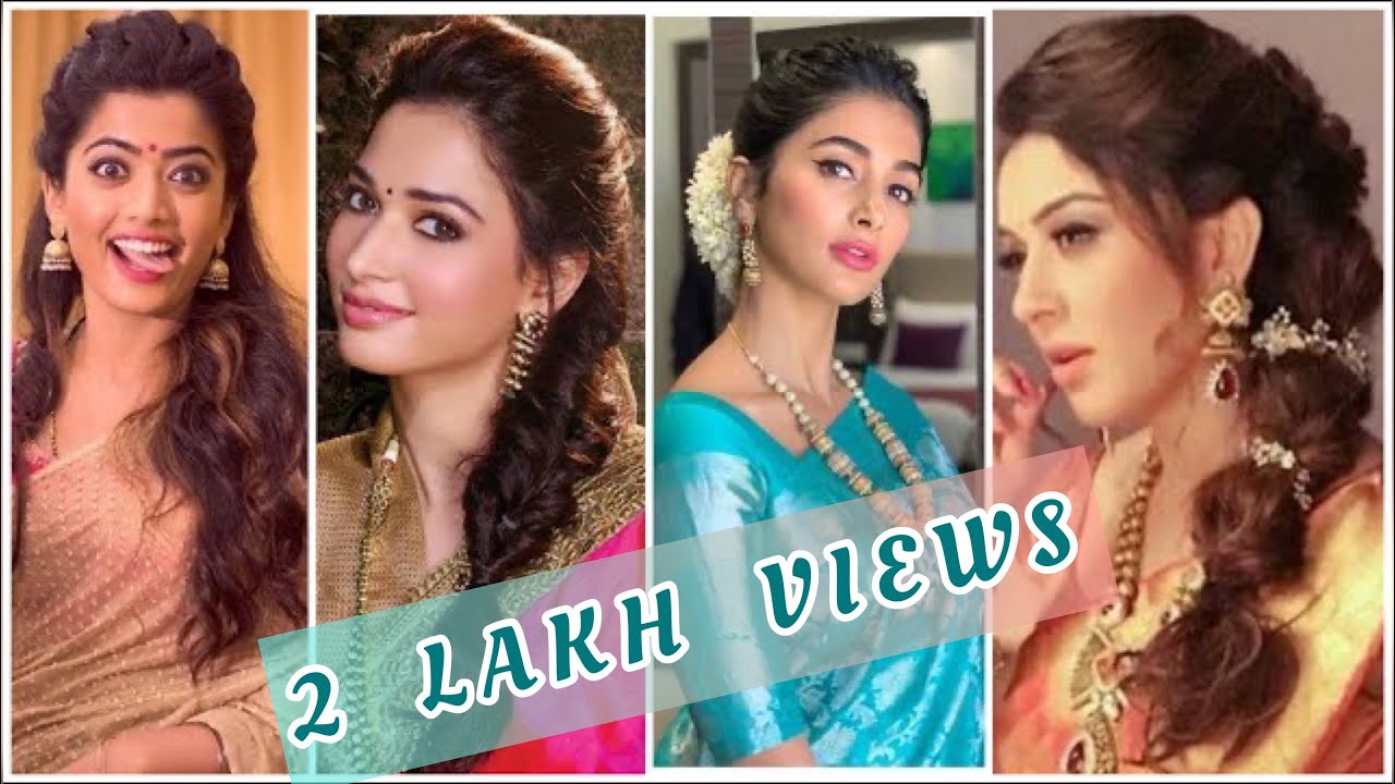 21 Simple Indian Hairstyles For Sarees Inspired By South Indian Actresses