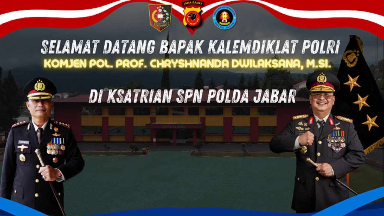 KALEMDIKLAT POLRI BERKUNJUNG KE SPN POLDA JABAR