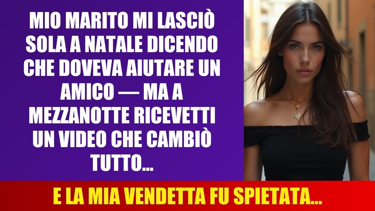 MIO MARITO MI LASCIÒ SOLA A NATALE DICENDO CHE DOVEVA AIUTARE UN AMICO — MA A MEZZANOTTE RICEVETTI..