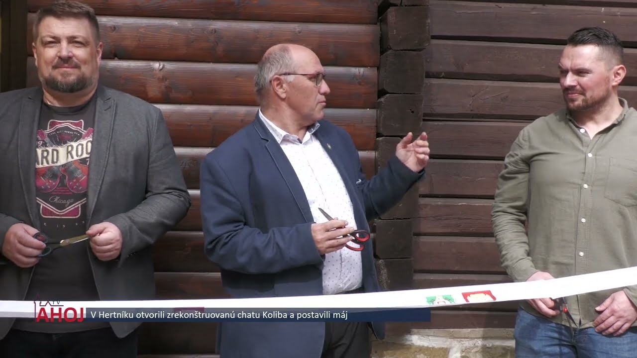 V Hertníku otvorili zrekonštruovanú chatu Koliba a postavili máj