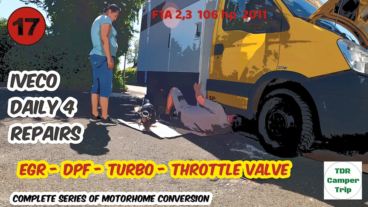 IVECO Daily IV, F1A 2,3 -How to install EGR, DPF, Turbo, Throttle Valve #camping #camper #wohnmobil
