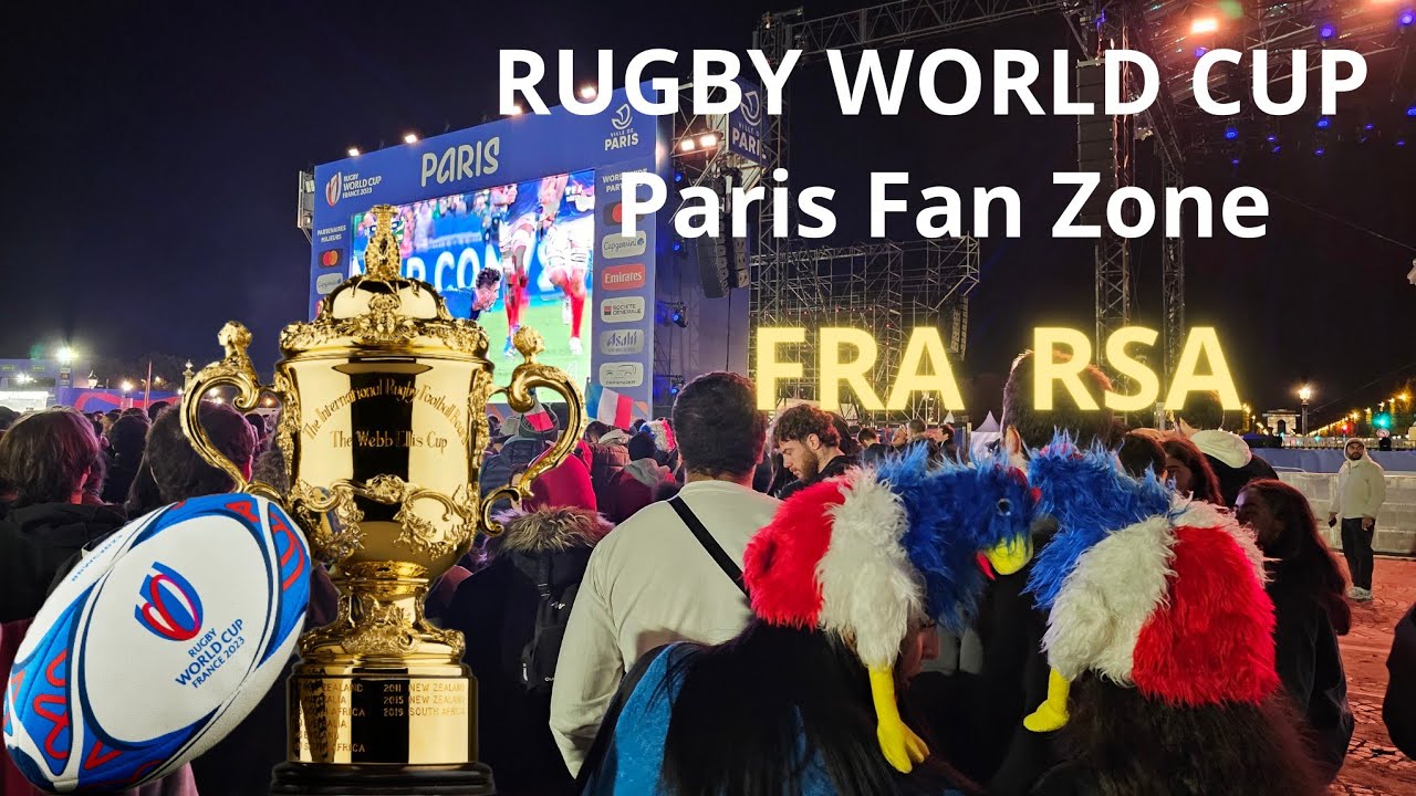 Rugby World Cup - Paris Fan Zone - France vs South Africa Springboks - 4K