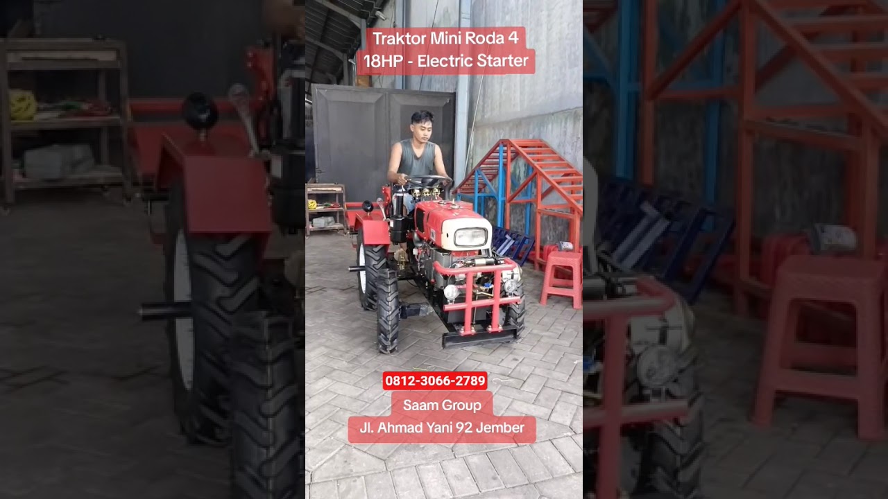 Rp 44 JT - Mini Traktor Roda 4 - 18HP - Electric Starter - Rotary 90CM  #1